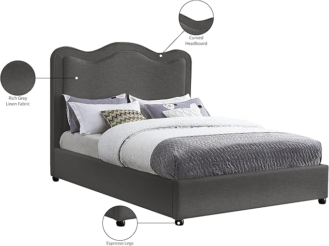 Meridian Furniture FelixGrey-F Felix Collection Modern | Contemporary Linen