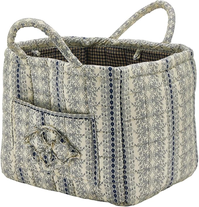 Quilted Fabric Storage Basket