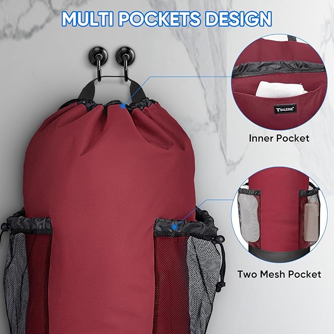 BALEINE 150L Laundry Bag Backpack, 900D Oxford Fabric Large Travel Laundry Bags