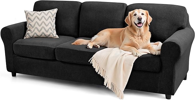 SUBRTEX 7 Pieces Stretch Sofa Slipcover Sets Couch Cover Sets Backrest Cushion