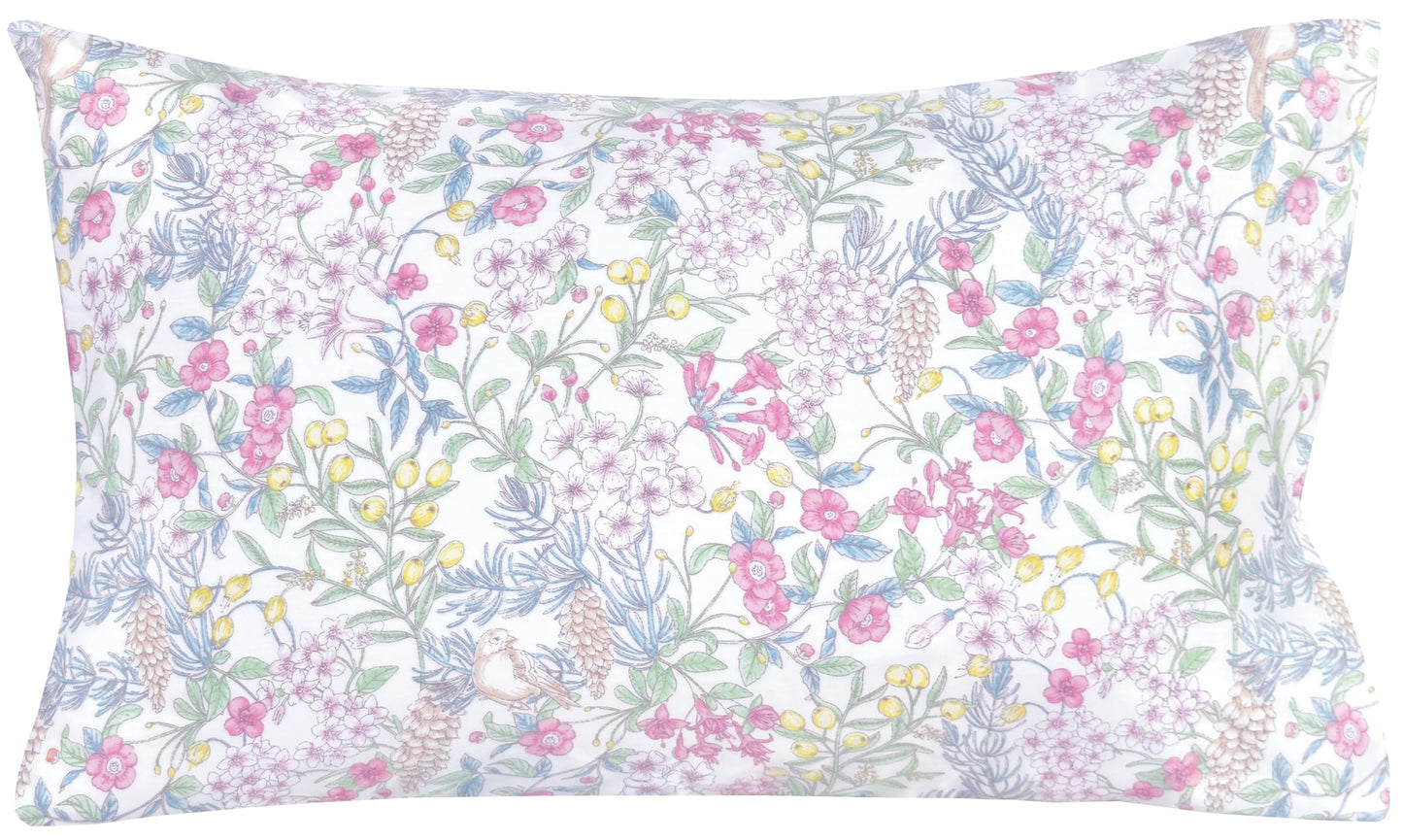 Scientific Sleep Vine Flower Plants Leaves Wild Fruit Bird Vintage Floral 100% Cotton Bed Sheet Set Kids Girls Teen, Flat Sheet & Fitted Sheet & Pillowcase Bedding Set (Botanic Garden, Full)