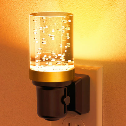 JandCase LED Night Light, Dimmable Night Lights Plug into Wall, Modern Nightlight with Auto On Off Light Sensor, 3000K Soft White Night Light 0-100LM Brightness for Bathroom Hallway Bedroom Decor