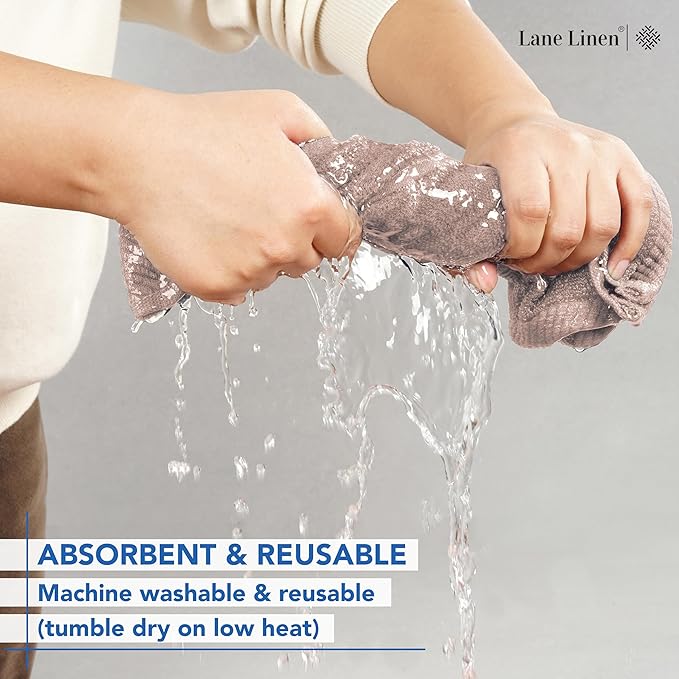 LANE LINEN Washcloths 12 Pack