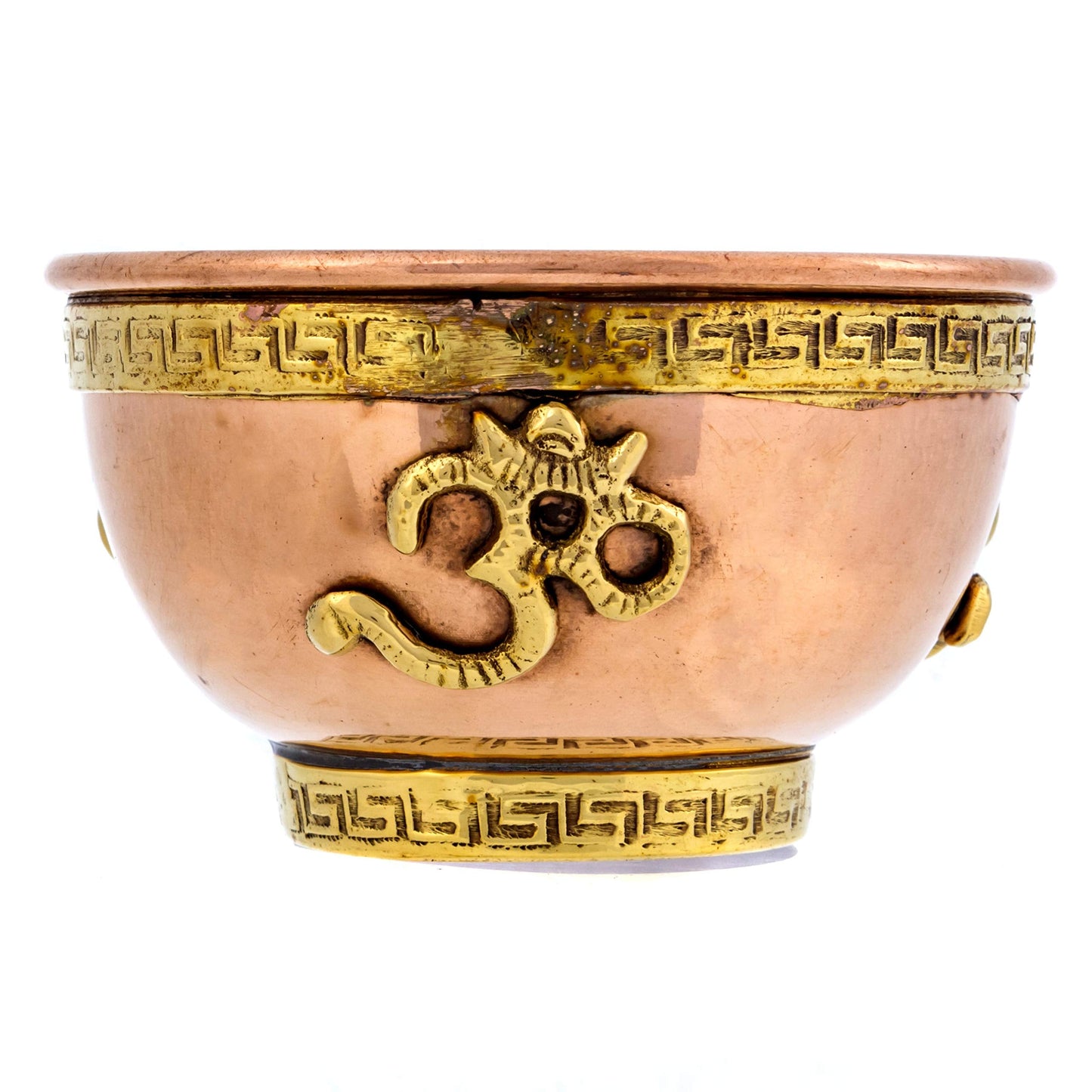 Om Copper Bowl - Offering Bowl for Altar or Ritual Use - Incense Holder, Home Decor - 3 Inches Wide