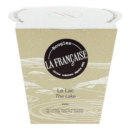 Bougies La Francaise - French-Made Scented Candle Refill - The Lake - Made in France, 200g, +/- 40-Hour Burn Time - 2.97 x 3.27 x 3.38 inches