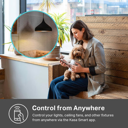 Kasa Matter Smart Light Switch: Voice Control w/Siri, Alexa & Google Assistant, UL Certified, Timer & Schedule, Easy Guided Install, Neutral Wire Required, Single Pole, 2.4GHz Wi-Fi, 3-Pack