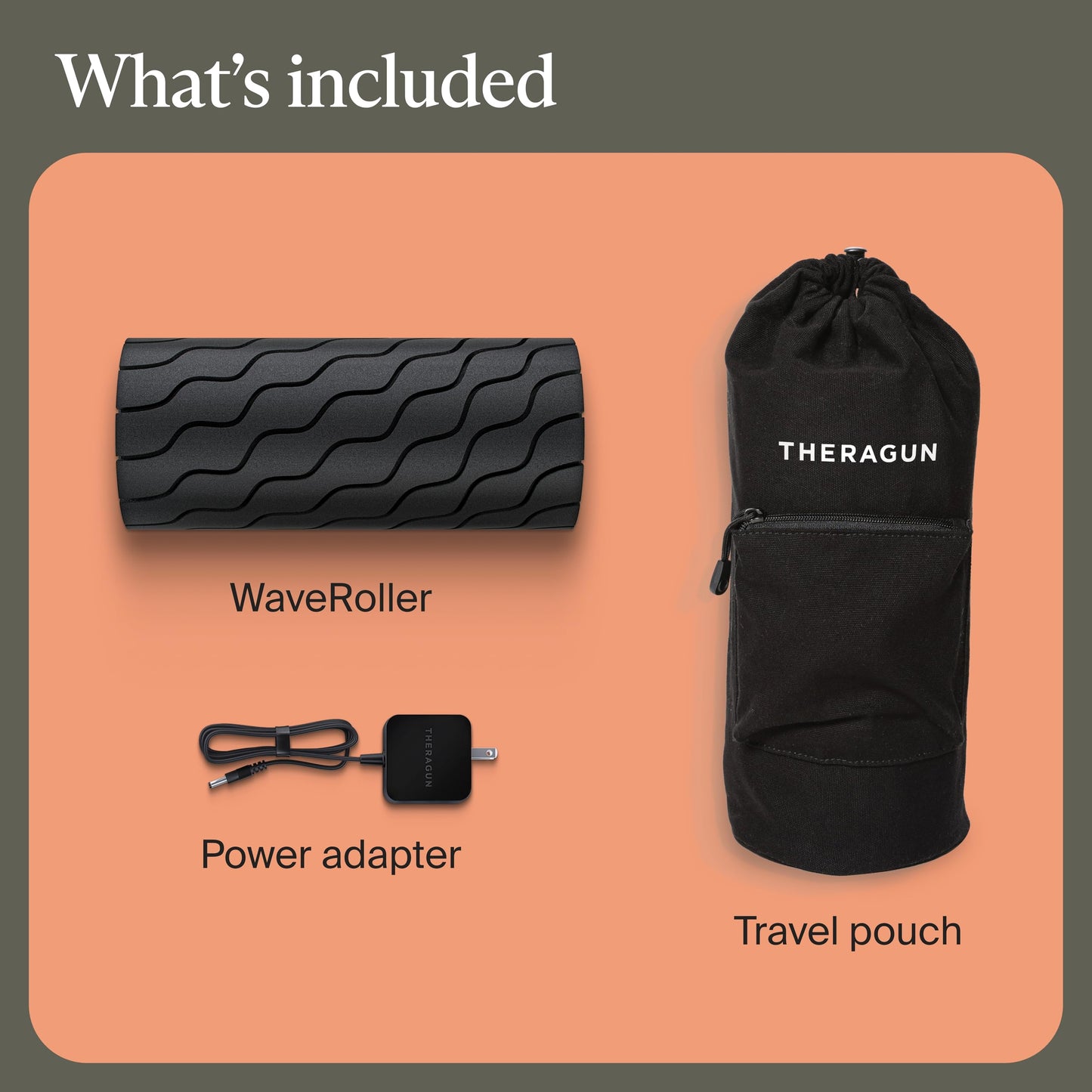 TheraGun Therabody WaveRoller - High Density Foam Roller for Body and Large Muscles. Bluetooth Enabled with 5 Customizable Vibration Frequencies in Therabody App