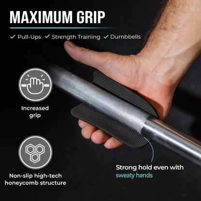 PULLUP & DIP Neoprene Grip Pads for Weightlifting [Set of 4], Workout Pads, The Alternative to Gym Workout Gloves, Gym Pads for Weightlifting & Calisthenics, No More Sweaty Gym Gloves