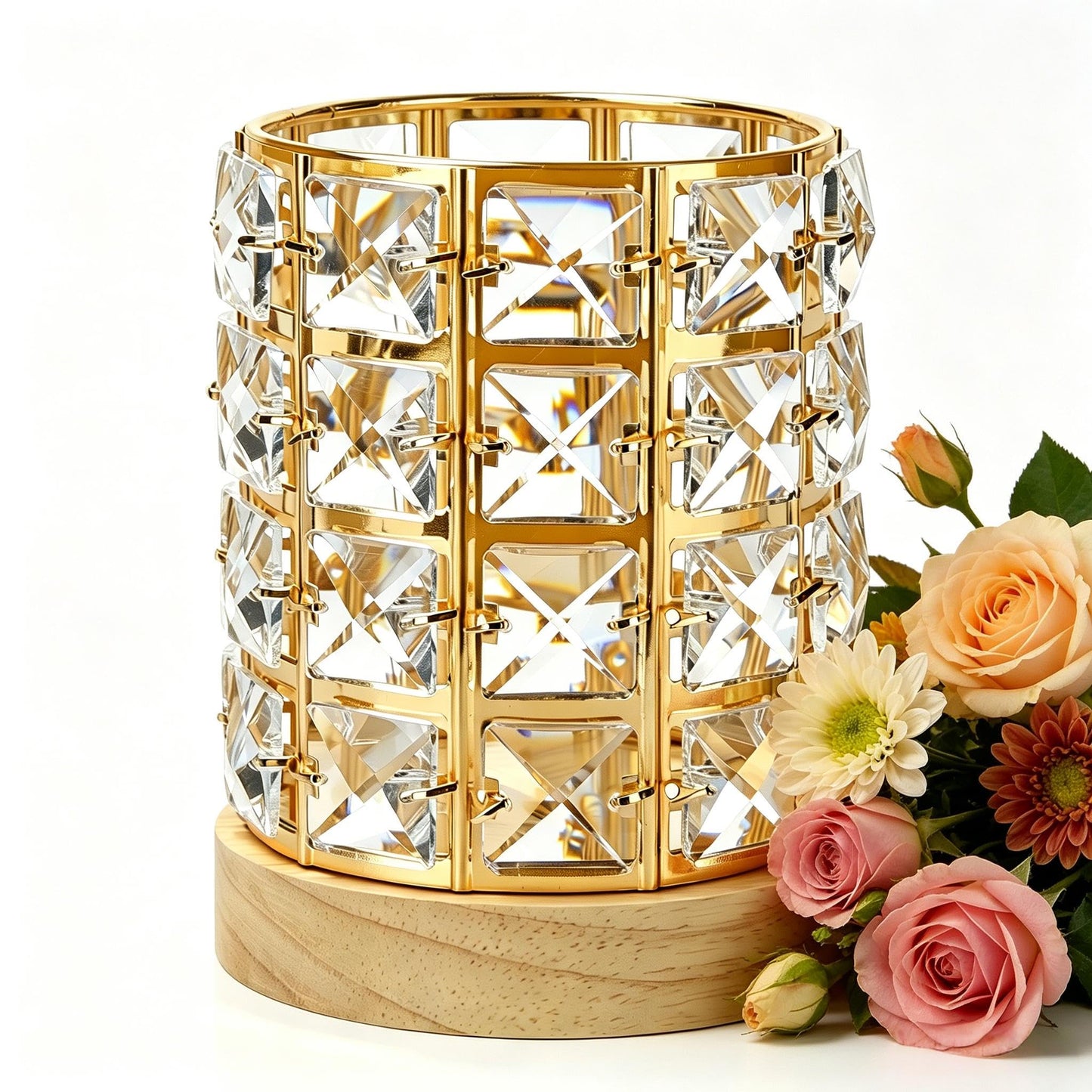 vskikris Night Light LED Crystal Lamp