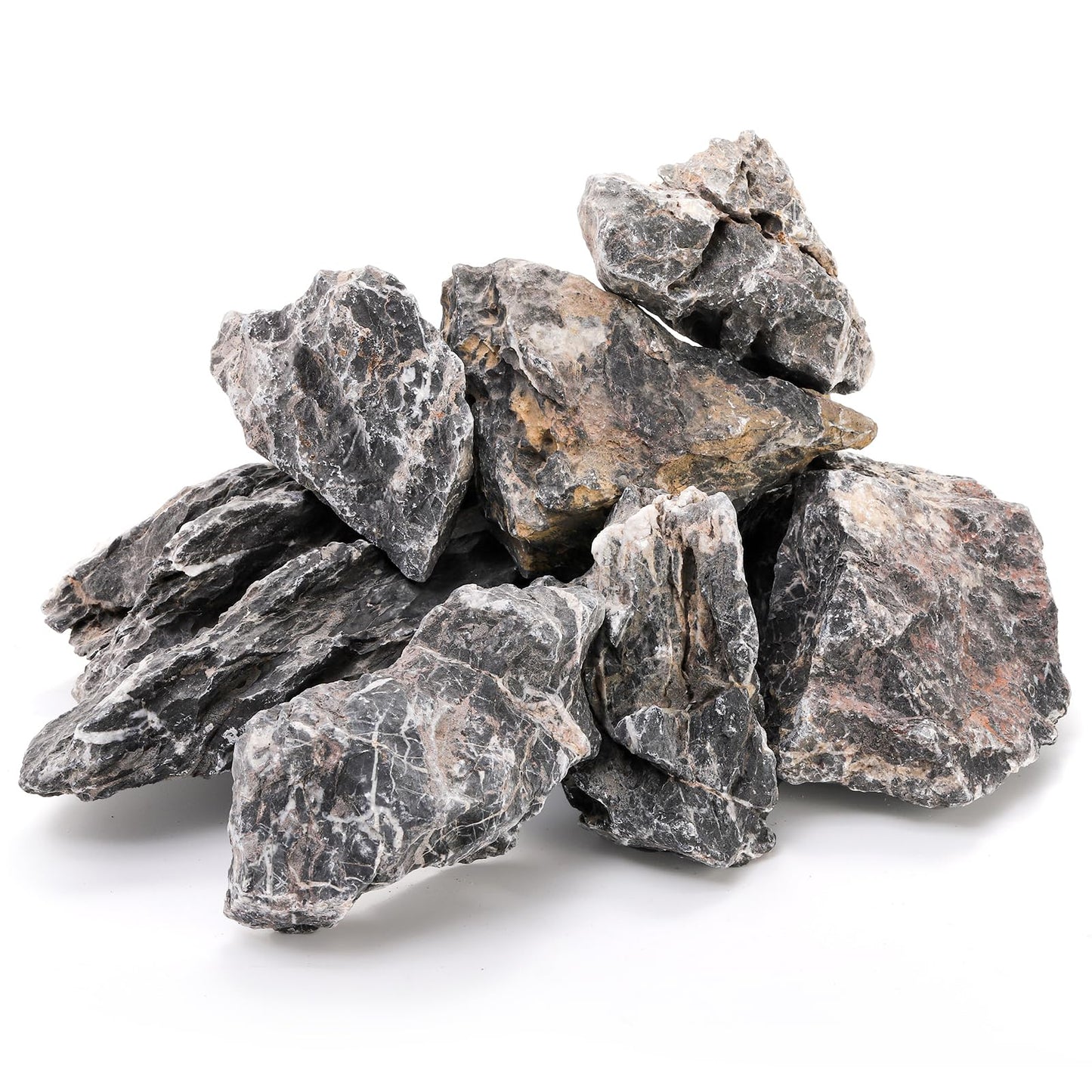 Eorbow 12lb Seiryu Stone, Aquarium Rocks for Terrariums, Paludarium, Vivariums, Reptile, Amphibian Enclosures, Fish Tank Decor for Aquarium Landscaping Models