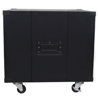 StarTech.com 4-Post 9U Mobile Open Frame Server Rack, Network Rack with Wheels, 19" Rolling Rack for Home/Office Narrow Floor Spaces, Small Data Rack for Computer/AV/IT Equipment - TAA (RK960CP)