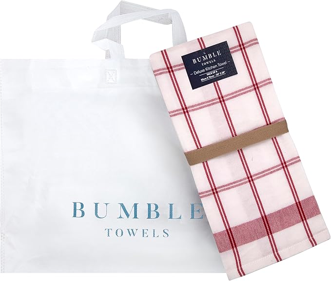 Premium Kitchen Towels | Large Cotton Dish Towels | Flat & Terry Highly