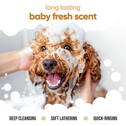 Buddycare Oatmeal Dog Shampoo (500ml) Gentle for Sensitive or Itchy Skin Removes Dandruff & Smelly Puppy Odours, w/Aloe Vera to Help Itch Relief Dog Shampoo for Smelly Dogs Best Puppy Shampoo