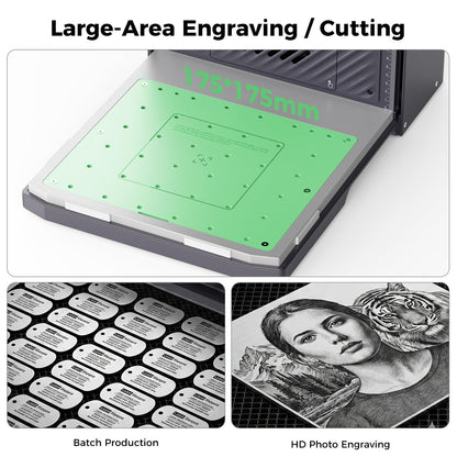 Creality Falcon T1 20W Fiber Laser Engraver, 10000mm/s Ultra Fast Laser Engraver and Cutter Machine for Metal,Wood,Jewelry,HD Smart Camera,Class 1 Certification, Auto Feed&Convey,AI Powered Simplicity