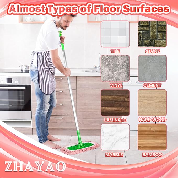 Reusable 100% Coral Fleece Mop Pads Compatible