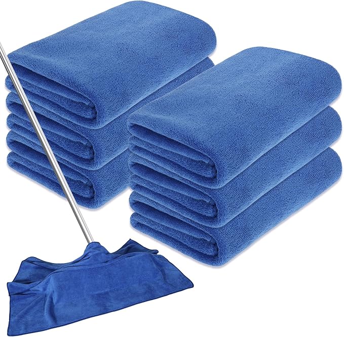 6 Pcs Extra Large Microfiber Cleaning Cloth Reusable Microfiber Towels Thick