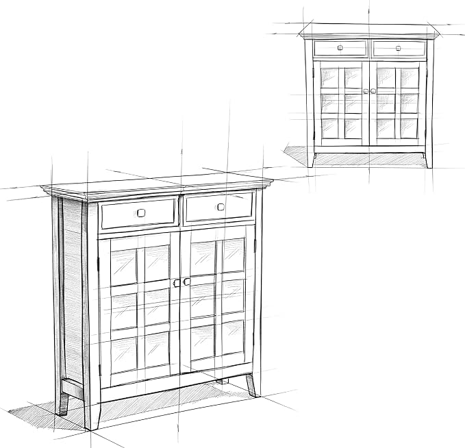 SIMPLIHOME Acadian Storage Cabinet