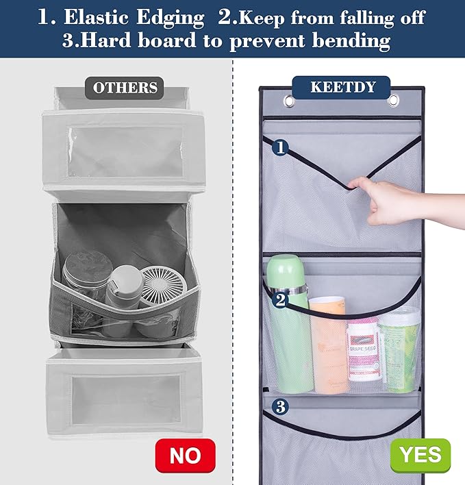 KEETDY Hanging Shelves Over the Door Organizer Storage