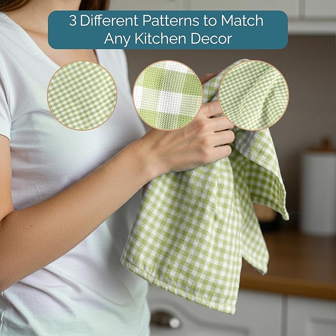 Casa Platino Kitchen Towels Cotton and Kitchen Dish Towels – Soft Cotton Set of