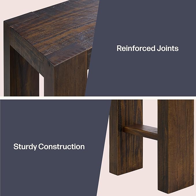 Alaterre Furniture Classic Solid Wood Console Table