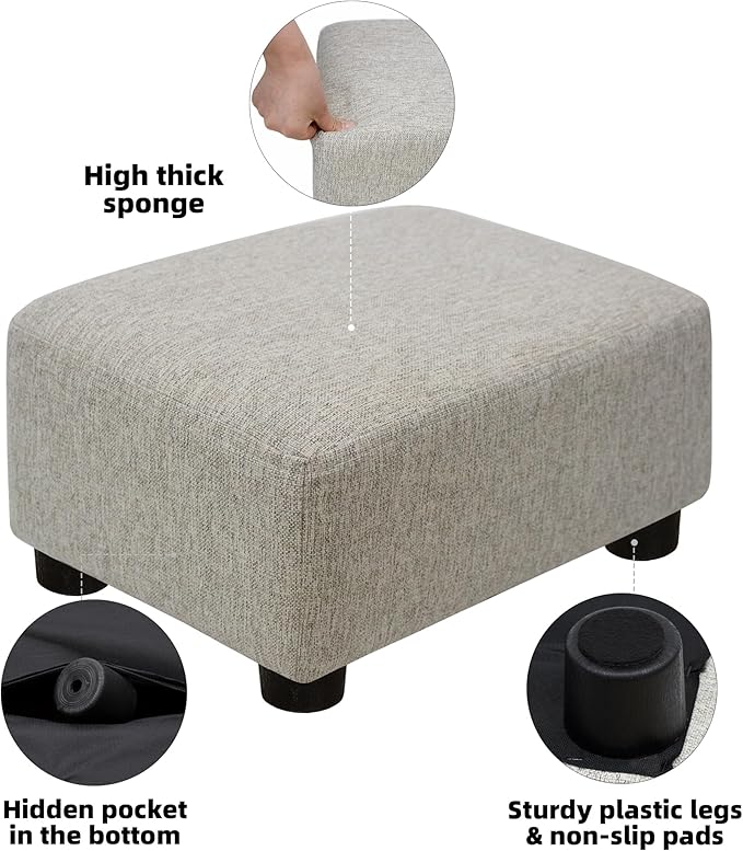CAROLMADE Small Foot Stool Ottoman Footstool