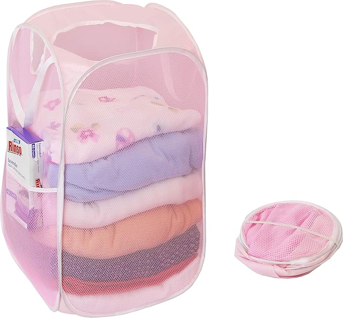 Simple Houseware Mesh Pop-Up Laundry Hamper Basket