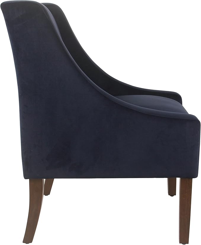 Homepop Home Decor | Upholstered Classic Swoop Arm Accent Chair | Accent Chairs