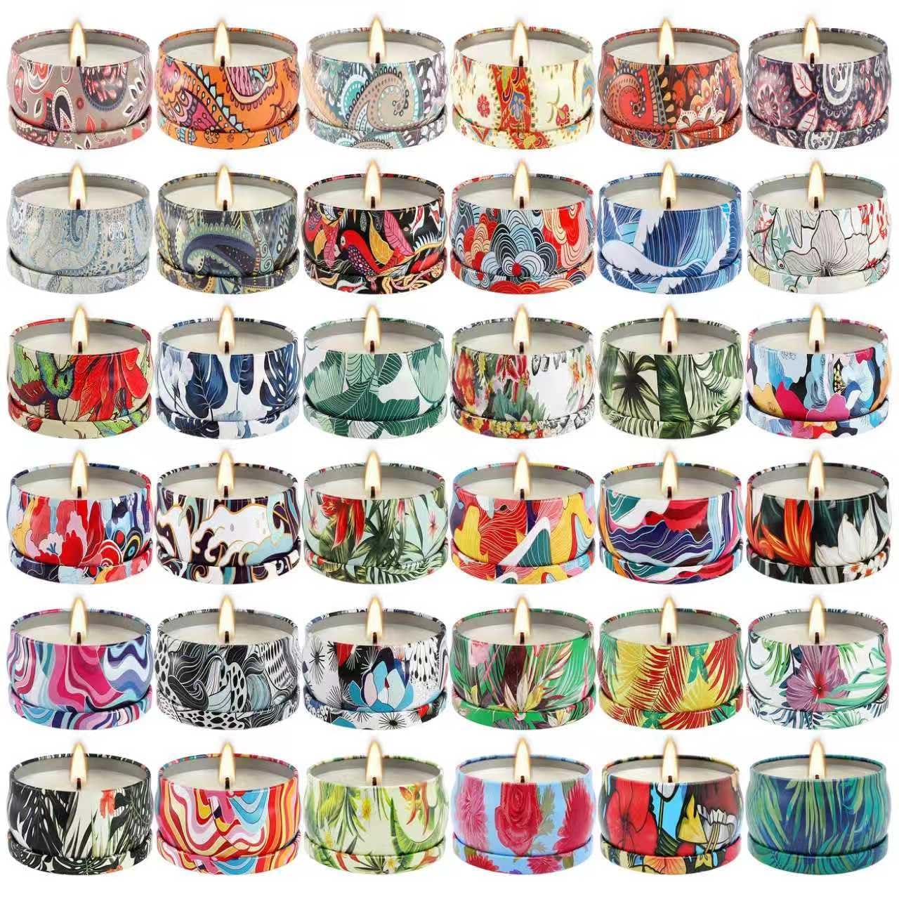 Scented Candles Gifts Set 36 Pack Soy Wax Travel Tin Jar Candles for Home 2.5 OZ for Mom for Christmas, Home Scented Decoration Relaxation, Thanksgiving, Mother's Day.