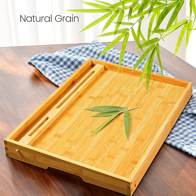 Bamboo Bed Tray Table, Large Breakfast Tray