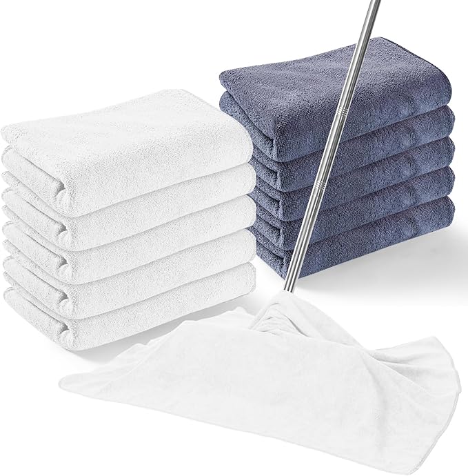 10 Pcs Extra Large Microfiber Cleaning Cloth 30" x 20" Large Floor Microfiber