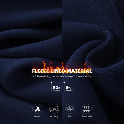 Hi Clasmix Fleece Lined Leggings Women - Seamless Thermal Winter High Waisted Tummy Control Thick Warm Yoga Pants