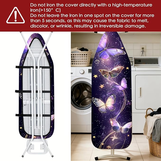 Nuxovilar Ironing Board Cover Needle Cotton 15x54 Inches | Ironing Board Cover