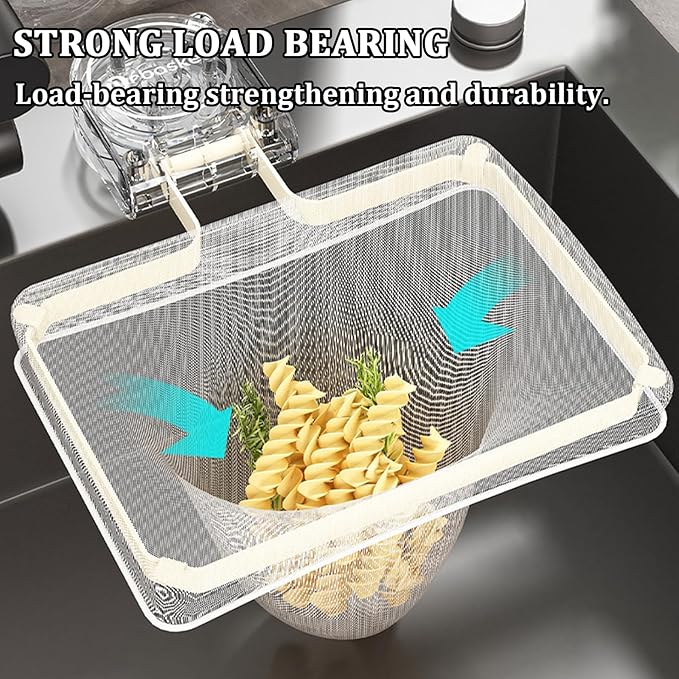 Kitchen Sink Strainer with 100 PCS Filter Mesh Bag, Food Waste Filter Basket