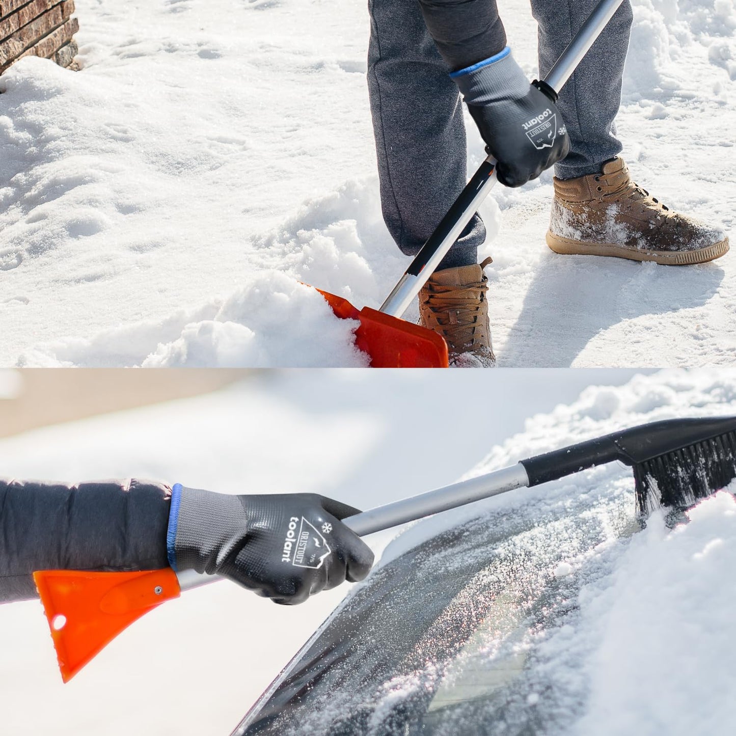 Waterproof Winter Work Gloves for Men and Women, Touchscreen, Freezer Gloves, Thermal Insulated, for Cold Weather
