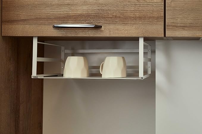 Nxconsu 2Pack Under Shelf Storage Basket Organizer Hanging Holder