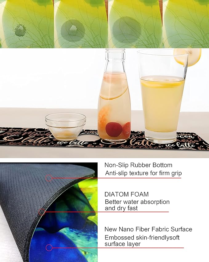 Kitchen Sink Splash Guard Faucet Mat Super Absorbent Fast Drying Mat Sink