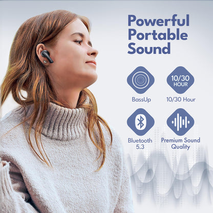 Groovz True Wireless Earbuds with Charging Case - Designed and Engineered in The USA - IPx4 Water Resistant Bluetooth Earbuds Compatible with Apple and Android - 27Hrs Battery Life - Paisley