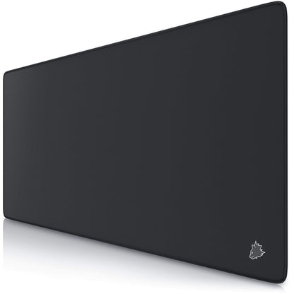 TITANWOLF - XXL Speed Gaming Mouse Mat Mouse Pad - Extra Large 900 x 400 x 4mm - Water-Resistant Mousepad with Non-Slip Rubber Base - Smooth Cloth Surface - Black