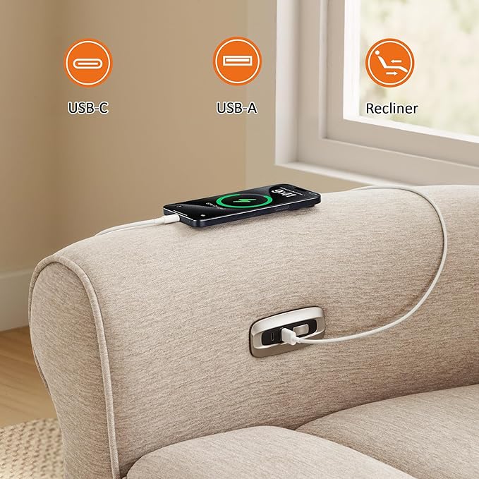 MCombo 87.8" Wall Hugger Power Reclining Sofa