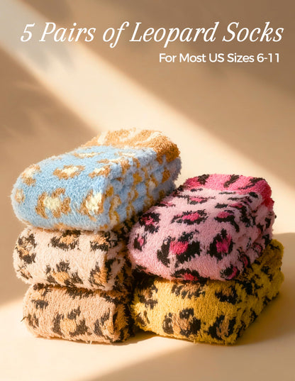 TEHOOK Warm & Cozy Valentines Gifts for Women, Fluffy Fuzzy Plush Sleeping Slipper Socks - Soft Warm Fabric
