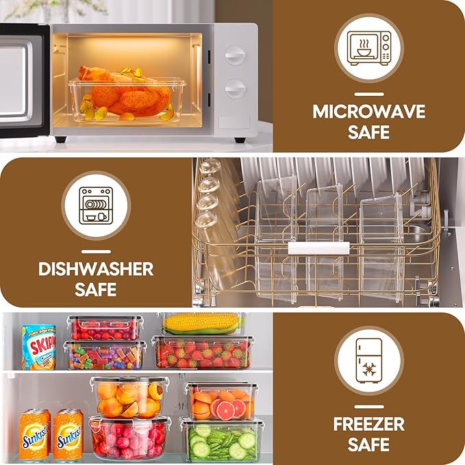 60 PCS Food Storage Containers