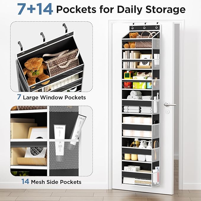 Over The Door Organizer, 7 Tier Door Hanging Organizers