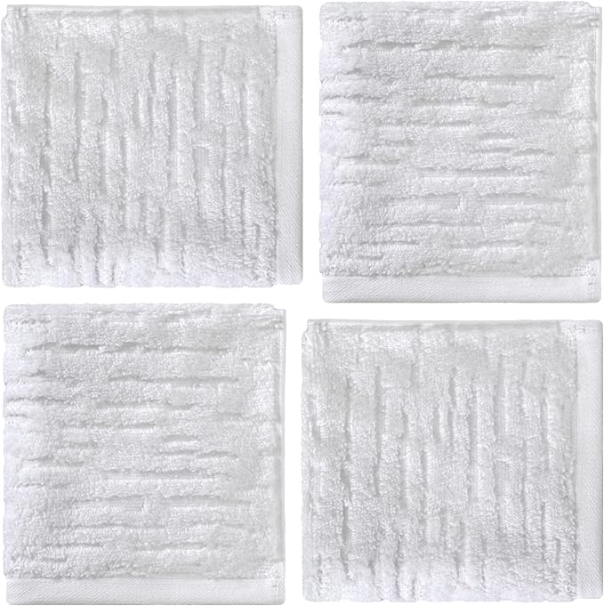 SKL Home CloudSoft Cotton Luxury 4-Piece Washcloth Set