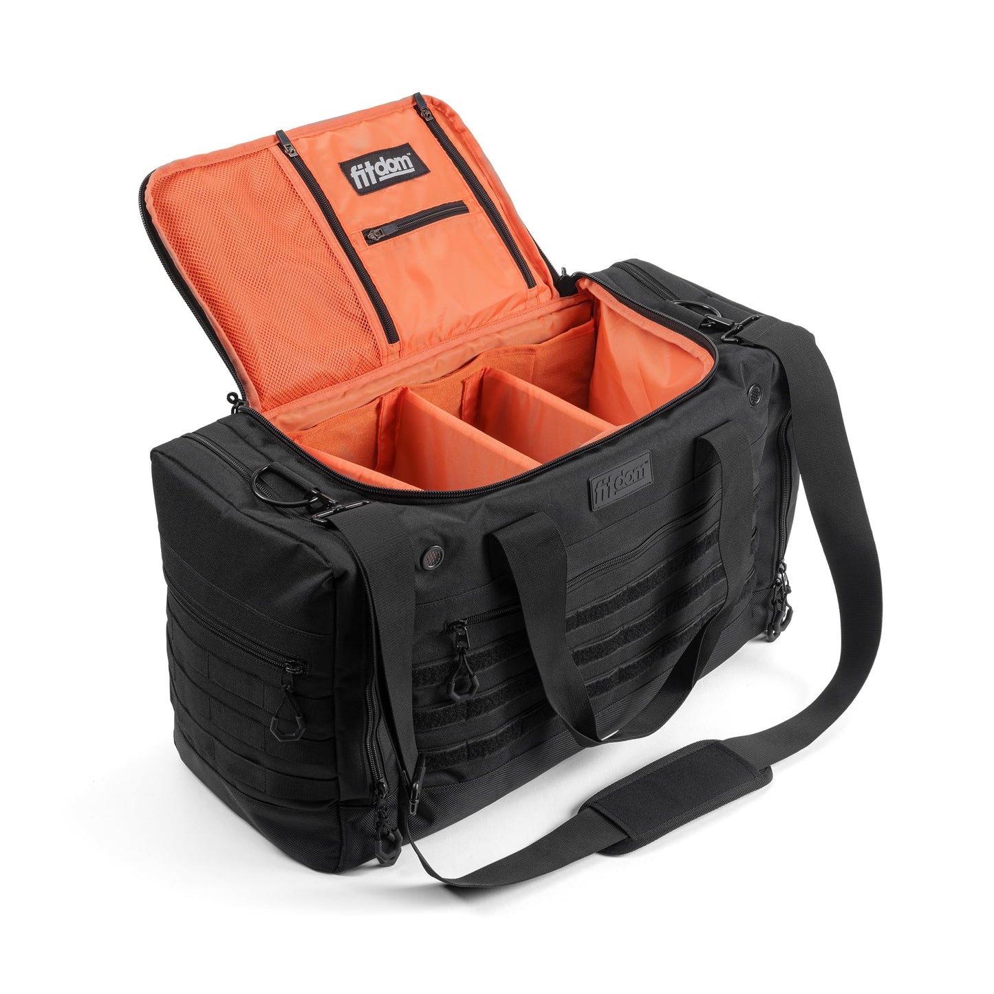 Fitdom Sneaker Bag for Travel, Sneakerhead gift, Sneaker Duffle Outdoor Sports Gym Bag, A Multi-functional Duffel Bag with 3 Adjustable Dividers, & Shoulder Strap. TSA Carry-On Size Approved