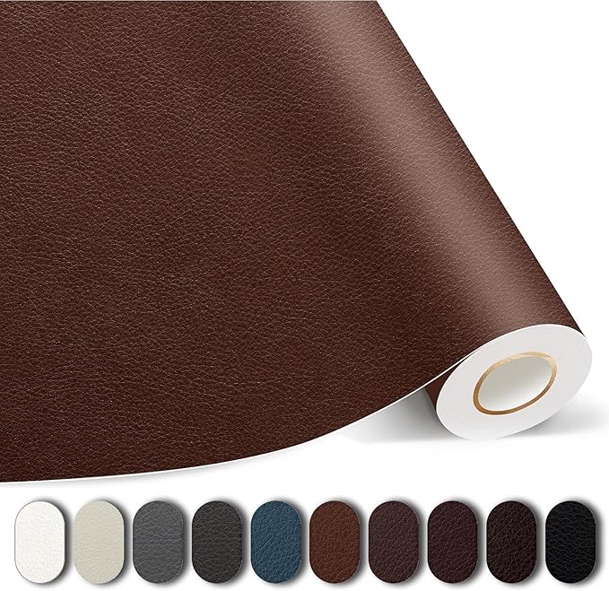 Kangshoon Leather Repair Patches, 35X79 Inch Self-Adhesive Leather Repair Tape