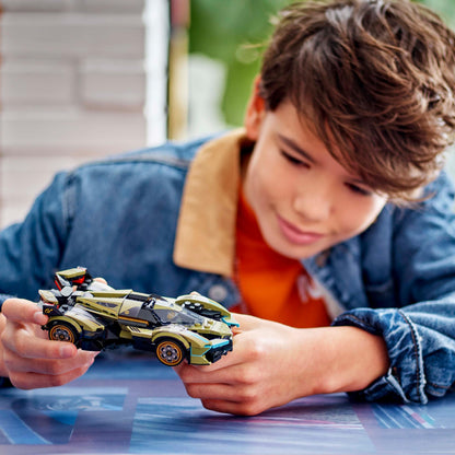 LEGO Speed Champions Lamborghini Lambo V12 Vision GT Super Car Toy for 10 Plus Year Old Boys & Girls, Buildable Vehicle Model Set, Kids' Bedroom Decoration, Birthday Gift Idea 76923