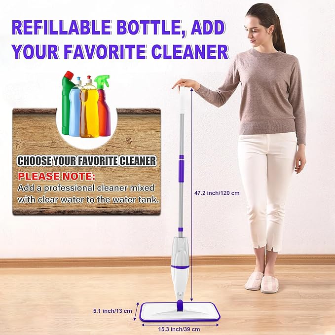 Spray Mops for Hardwood Floor Cleaning: EXEGO Wet Mops
