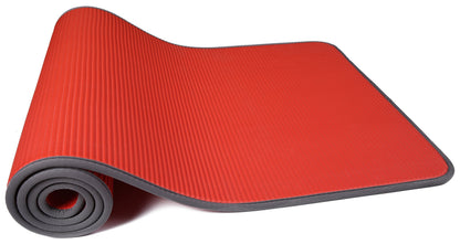 Fitvids All-Purpose 2/5-Inch (10mm) Extra Thick High Density Anti-Slip Exercise Pilates Yoga Mat with Carrying Strap, Multiple Colors