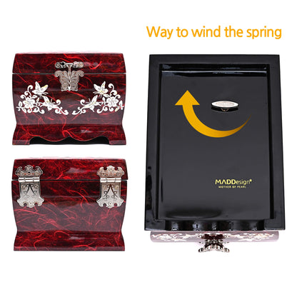MADDesign Mother of Pearl Lacquered Jewelry Music Box