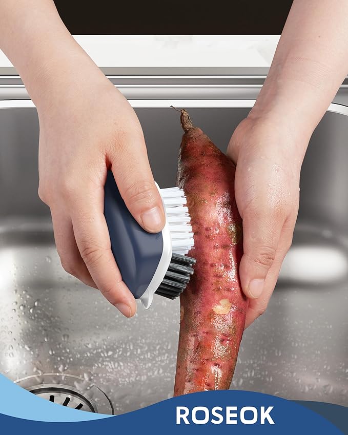 Potato Scrubber and Veggie Brush, Self-Standing Kitchen Brush